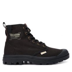 Trapery Palladium. Czarne trapery damskie Palladium, bez zapięcia. Za 319.99 zł.