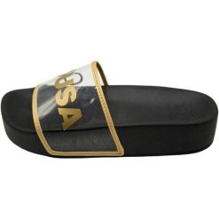 Klapki DC Shoes Dc Slide Platform Se, Kobiety. Czarne klapki damskie DC Shoes, bez wzorów, bez obcasa, bez zapięcia. Za 140.15 zł.