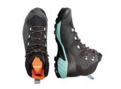 Buty trekkingowe damskie Mammut Sapuen High GTX. Czarne obuwie trekkingowe damskie Mammut, z gore-texu, bez zapięcia. Za 1,053.00 zł.
