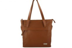 Shopperka skórzana BARBERINI'S j. brązowy 996-12. Brązowe shopper bag Barberinis, bez wzorów, ze skóry, na ramię, małe, bez dodatków. Za 339.99 zł.