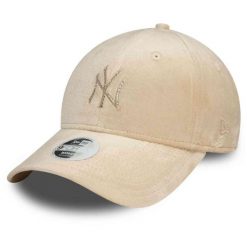 Czapka z daszkiem damska New Era Diamante Velour 9Forty New York Yankees. Brązowe czapki z daszkiem damskie New Era, na jesień, bez wzorów. Za 159.99 zł.