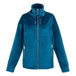 Damska polarowa bluza z pełnym zamkiem wykonana z weluru Regatta Jessalyn. Niebieskie bluzy damskie Regatta, bez wzorów, z polaru, bez kaptura. Za 229.50 zł.