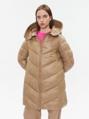 BOSS Płaszcz zimowy Petrana2 50501090 Brązowy Regular Fit. Brązowe kurtki damskie Boss, na zimę, bez wzorów, z syntetyku, bez kaptura. Za 1,989.00 zł.