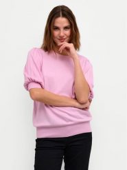 Kaffe Sweter Lone 10508368 Różowy Regular Fit. Czerwone swetry klasyczne damskie Kaffe, s, z wiskozy, bez kołnierzyka. Za 129.99 zł.