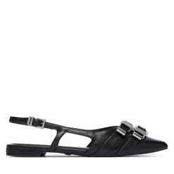 Baleriny Tamaris. Czarne balerinki damskie Tamaris, bez wzorów. Za 329.99 zł.