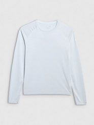 4F Koszulka sportowa w kolorze błękitnym rozmiar: S. Niebieskie koszulki sportowe damskie 4F, s, bez wzorów, z materiału, bez ramiączek, outdoorowe. Za 74.11 zł.