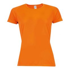 Koszulka Damska Sportowa Raglanowa. Brązowe koszulki sportowe damskie SOL'S, s, bez wzorów, bez ramiączek, trekkingowe. Za 40.99 zł.