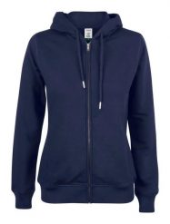Clique Premium OC Hoody Full Zip Women – damska bluza z ekologicznym. Niebieskie bluzy damskie CLIQUE, m, bez wzorów, z bawełny, z kapturem. Za 296.31 zł.