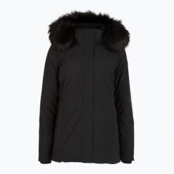 Kurtka ocieplana damska CMP 35K3626F Zip Hood Synthetic Fur. Czarne kurtki damskie CMP, bez wzorów, z puchu, bez kaptura. Za 499.99 zł.
