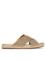 MICHAEL Michael Kors Espadryle Kenzie 40S6KZFS3D Złoty. Żółte espadryle damskie MICHAEL Michael Kors, bez wzorów, z materiału, bez obcasa. Za 529.99 zł.