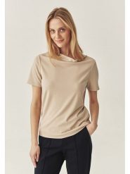 TATUUM Koszulka "Luca" w kolorze beżowym rozmiar: L. Brązowe bluzki damskie TATUUM, l, bez wzorów, bez kołnierzyka, bez ramiączek. Za 128.55 zł.