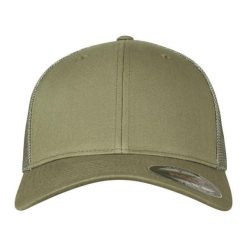 Siatkowa Czapka Z Daszkiem. Brązowe czapki z daszkiem damskie FLEXFIT, bez wzorów. Za 67.99 zł.