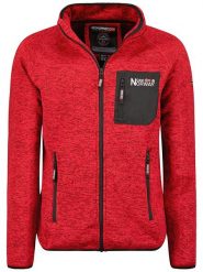 Geographical Norway Kurtka polarowa "Title" w kolorze czerwonym rozmiar: S. Czerwone kurtki damskie Geographical Norway, s, bez wzorów, z polaru, bez kaptura. Za 130.99 zł.