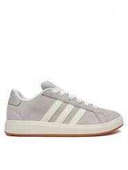 Adidas Sneakersy Grand Court 00s JH6179 Szary. Szare buty sportowe dziewczęce Adidas, bez wzorów, ze skóry, bez zapięcia. Za 218.99 zł.