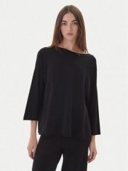 Kontatto Sweter 3M0801C Czarny Regular Fit. Czarne swetry klasyczne damskie Kontatto, m, z syntetyku, bez kołnierzyka. Za 269.99 zł.