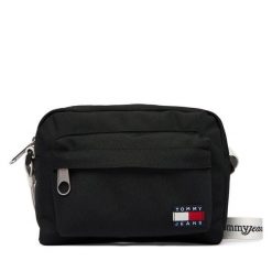 Torebka Tommy Jeans. Czarne torebki klasyczne damskie Tommy Jeans, z jeansu, bez dodatków. Za 289.99 zł.