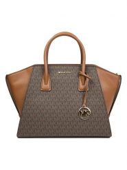 Michael Kors Torebka w kolorze ciemnobrązowym - 43 x 23 x 18 cm rozmiar: onesize. Brązowe torebki klasyczne damskie Michael Kors, z materiału, przez ramię, bez dodatków. Za 861.99 zł.