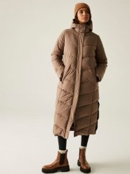 Regatta Płaszcz pikowany "Eloria" w kolorze karmelowym rozmiar: 38. Brązowe płaszcze damskie Regatta, bez wzorów, bez kaptura. Za 275.40 zł.