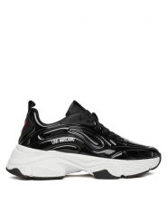 LOVE MOSCHINO Sneakersy JA15376G0NJT000A Czarny. Czarne obuwie sportowe damskie Love Moschino, z tworzywa sztucznego, bez zapięcia. Za 1,059.00 zł.