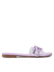 DeeZee Klapki LS5712-03 Fioletowy. Fioletowe klapki damskie DeeZee, bez wzorów, z syntetyku, bez obcasa, bez zapięcia. Za 61.99 zł.