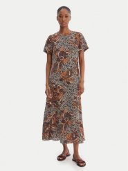 Weekend Max Mara Sukienka codzienna Crespo 2615221042 Granatowy Regular Fit. Niebieskie sukienki damskie Weekend Max Mara, bez wzorów, z jedwabiu, bez ramiączek. Za 1,949.00 zł.