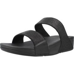 Sandały FITFLOP A4Y 001 Czarny. Czarne sandały damskie FIT FLOP, bez wzorów, z materiału, bez obcasa, bez zapięcia. Za 312.99 zł.