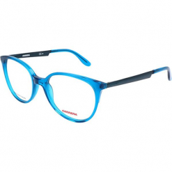 Oprawki "CA5513" w kolorze niebieskim. Niebieskie okulary przeciwsłoneczne damskie Carrera, Ferragamo. W wyprzedaży za 119.95 zł.