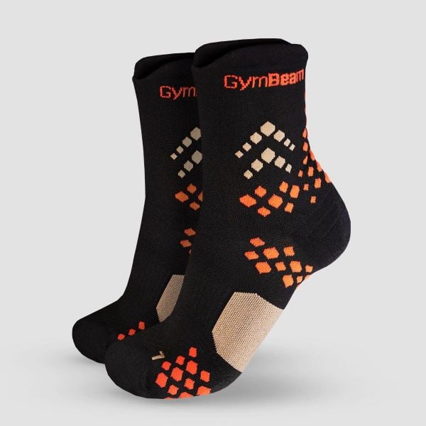Skarpetki unisex bieganie oddychające Pulse. Czarne skarpetki damskie GYMBEAM, bez wzorów, z elastanu. Za 21.90 zł.