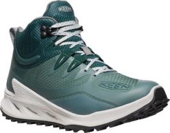 KEEN Buty turystyczne damskie Zionic Mid Wp Dark Forest/Sea Moss r.38.5. Zielone obuwie trekkingowe damskie Keen, z gumy, bez zapięcia. Za 597.99 zł.