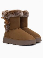 Blackfield Kozaki zimowe "Coma" w kolorze brązowym rozmiar: 39. Brązowe kozaki damskie Blackfield, na zimę, bez obcasa, na platformie, bez zapięcia. Za 226.24 zł.