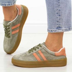 Khaki skórzane półbuty damskie Filippo Dp6764/25. Brązowe półbuty damskie Filippo, na jesień, bez wzorów, z jeansu, bez obcasa, na płaskiej podeszwie, bez zapięcia. Za 219.00 zł.