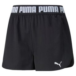 Spodenki fitness damskie PUMA Train Puma Strong Woven. Białe obuwie sportowe treningowe Puma, xl, bez wzorów, na fitness i siłownię. Za 78.99 zł.