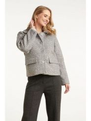 Smashed Lemon Kurtka przejściowa w kolorze szarym rozmiar: L. Szare kurtki damskie Smashed Lemon, l, bez wzorów, bez kaptura. Za 174.43 zł.