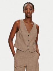 MAX&Co. Kamizelka 2426156012200 Brązowy Regular Fit. Brązowe kamizelki damskie MAX&Co., bez wzorów, z syntetyku, bez kaptura. Za 839.99 zł.