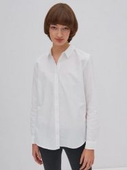 BIG STAR Koszula w kolorze białym rozmiar: S. Białe koszule damskie Big Star, s, bez wzorów, z bawełny, retro, bez kołnierzyka, bez ramiączek. Za 99.99 zł.