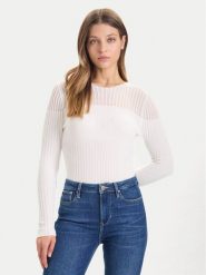 Guess Sweter W5BR62 Z0890 Écru Slim Fit. Swetry klasyczne damskie Guess, xxl, z syntetyku, bez kołnierzyka. Za 439.99 zł.