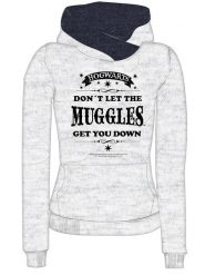 Harry Potter Bluza w kolorze szarym rozmiar: XXL. Szare bluzy damskie harry potter, xxl, bez wzorów, z bawełny, z kapturem. Za 70.90 zł.