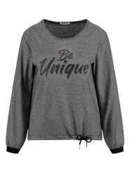 KEY LARGO Bluza "Dance" w kolorze ciemnoszarym rozmiar: S. Szare bluzy damskie KEY LARGO, s, bez wzorów, bez kaptura. Za 69.75 zł.