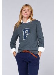 Polo Sylt Bluza w kolorze szarym rozmiar: XL. Szare bluzy damskie Polo Sylt, xl, bez wzorów, z bawełny, bez kaptura. Za 109.78 zł.