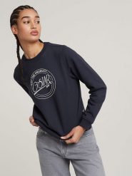 G-Star Bluza w kolorze granatowym rozmiar: M. Niebieskie bluzy damskie G-Star, m, bez wzorów, z materiału, bez kaptura. Za 140.53 zł.