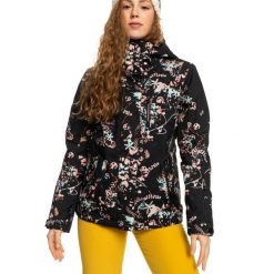 Kurtka narciarska damska Roxy Jetty Insulated. Czarne kurtki sportowe damskie Roxy, na zimę, s, bez wzorów, z poliesteru, bez kaptura. Za 562.00 zł.