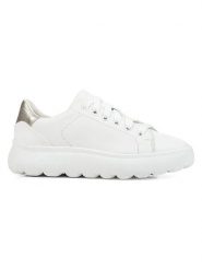Geox Skórzane sneakersy "Spherica EC4.1" w kolorze złoto-białym rozmiar: 41. Białe obuwie sportowe damskie Geox, bez zapięcia. Za 271.67 zł.