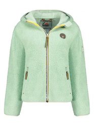 Geographical Norway Kurtka polarowa "Ucherpim" w kolorze miętowym rozmiar: XXL. Zielone kurtki damskie Geographical Norway, xxl, bez wzorów, z polaru, bez kaptura. Za 140.20 zł.
