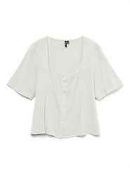 Vero Moda Bluzka w kolorze białym rozmiar: S. Białe bluzki damskie Vero Moda, s, bez wzorów, z wiskozy, klasyczne, bez kołnierzyka, bez ramiączek. Za 48.39 zł.