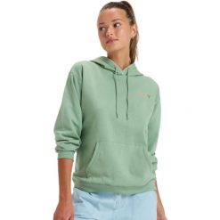 Bluza z kapturem dla Kobiety SATURDAZE. Zielone bluzy damskie Roxy, bez wzorów, z bawełny, z kapturem. Za 194.20 zł.