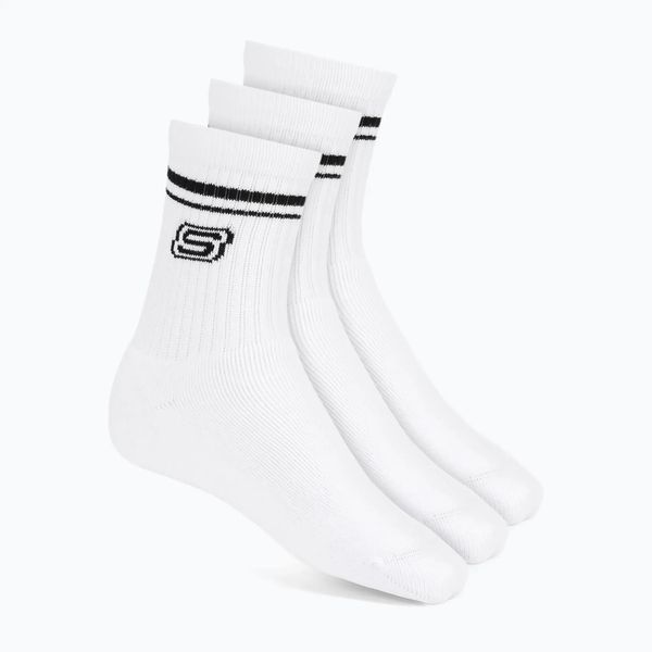 Skarpety SKECHERS Full Terry Low Crew. Białe skarpetki damskie Skechers, bez wzorów, z bawełny. Za 79.99 zł.