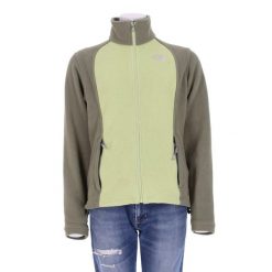 Second life - Kurtka polarowa TNF Khaki dla kobiet - Stan bardzo dobry. Zielone kurtki damskie The North Face, bez wzorów, z polaru, bez kaptura. Za 169.16 zł.