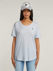 G-Star Koszulka w kolorze błękitnym rozmiar: S. Niebieskie bluzki damskie G-Star, s, bez wzorów, z bawełny, retro, bez kołnierzyka, bez ramiączek. Za 69.91 zł.