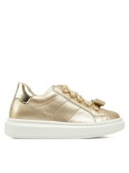Calvin Klein Jeans Sneakersy Sneaker Bassa Allacciata V1A9-83044-0220 Złoty. Żółte buty sportowe dziewczęce Calvin Klein Jeans, bez wzorów, z jeansu, bez zapięcia. Za 359.99 zł.
