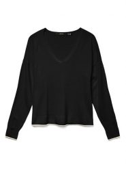 Vero Moda Sweter w kolorze czarnym rozmiar: S. Czarne swetry klasyczne damskie Vero Moda, s, z wiskozy, bez kołnierzyka. Za 26.13 zł.